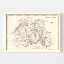 Load image into Gallery viewer, Vintage Map of Queens County Ireland, 1846
