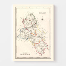 Load image into Gallery viewer, Vintage Map of Monaghan County Ireland, 1846
