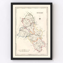 Load image into Gallery viewer, Vintage Map of Monaghan County Ireland, 1846
