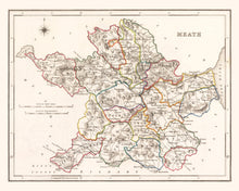 Load image into Gallery viewer, Vintage Map of Meath County Ireland, 1846
