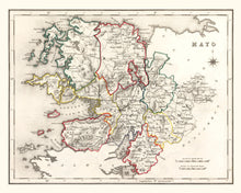 Load image into Gallery viewer, Vintage Map of Mayo County Ireland, 1846
