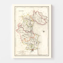 Load image into Gallery viewer, Vintage Map of Louth County Ireland, 1846
