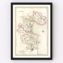 Load image into Gallery viewer, Vintage Map of Louth County Ireland, 1846
