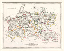 Load image into Gallery viewer, Vintage Map of Limerick County Ireland, 1846
