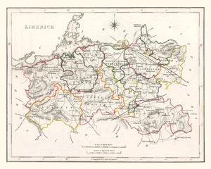 Vintage Map of Limerick County Ireland, 1846