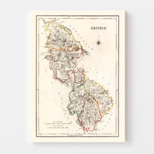 Load image into Gallery viewer, Vintage Map of Leitrim County Ireland, 1846
