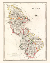 Load image into Gallery viewer, Vintage Map of Leitrim County Ireland, 1846
