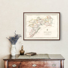 Load image into Gallery viewer, Vintage Map of Kings County Ireland, 1846
