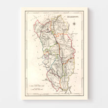 Load image into Gallery viewer, Vintage Map of Kilkenny County Ireland, 1846
