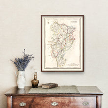 Load image into Gallery viewer, Vintage Map of Kildare County Ireland, 1846
