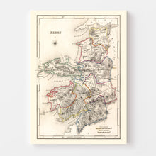 Load image into Gallery viewer, Vintage Map of Kerry County Ireland, 1846
