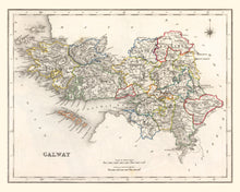 Load image into Gallery viewer, Vintage Map of Galway County Ireland, 1846
