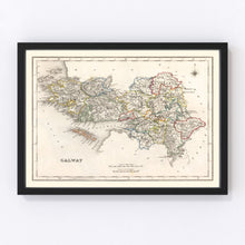 Load image into Gallery viewer, Vintage Map of Galway County Ireland, 1846
