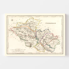 Load image into Gallery viewer, Vintage Map of Fermanagh County Ireland, 1846
