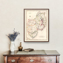 Load image into Gallery viewer, Vintage Map of Down County Ireland, 1846
