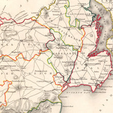 Load image into Gallery viewer, Vintage Map of Down County Ireland, 1846

