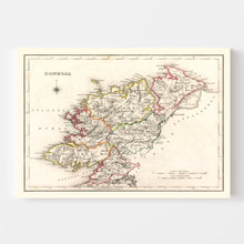 Load image into Gallery viewer, Vintage Map of Donegal County Ireland, 1846
