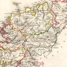Load image into Gallery viewer, Vintage Map of Donegal County Ireland, 1846

