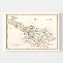 Load image into Gallery viewer, Vintage Map of Cavan County Ireland, 1846
