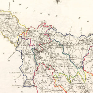 Vintage Map of Cavan County Ireland, 1846