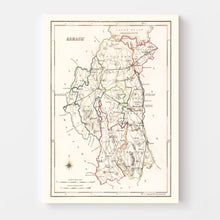 Load image into Gallery viewer, Vintage Map of Armagh County Ireland, 1846
