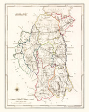 Load image into Gallery viewer, Vintage Map of Armagh County Ireland, 1846
