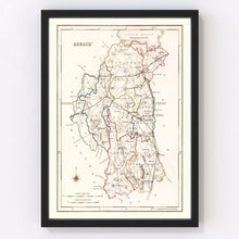 Load image into Gallery viewer, Vintage Map of Armagh County Ireland, 1846
