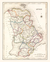 Load image into Gallery viewer, Vintage Map of Antrim County Ireland, 1846
