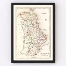 Load image into Gallery viewer, Vintage Map of Antrim County Ireland, 1846
