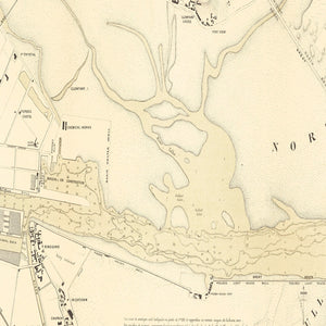 Vintage Map of Dublin, Ireland 1884