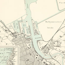 Load image into Gallery viewer, Vintage Map of Belfast, Ireland 1888
