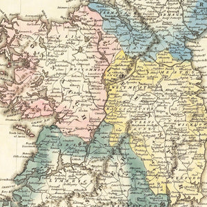 Vintage Map of Ireland 1823