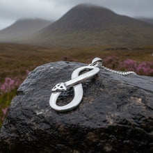 Load image into Gallery viewer, Infinite Love Trinity Knot Necklace in Sterling Silver

