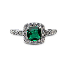 Load image into Gallery viewer, Enchanted Emerald™ 18K White Gold Ring
