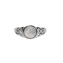 Load image into Gallery viewer, Celtic Mother™ 18K White Gold Moonstone Ring
