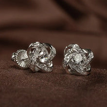 Load image into Gallery viewer, Celtic Knot™ 18K White Gold Earrings
