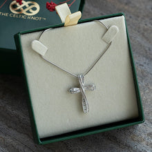 Load image into Gallery viewer, Infinity Cross™ 18K White Gold Pendant
