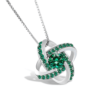 Load image into Gallery viewer, Celtic Knot™ 18K Emerald Pendant
