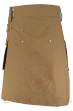 Load image into Gallery viewer, Utility Kilt – GlenTorin, Dark Khaki Ripstop
