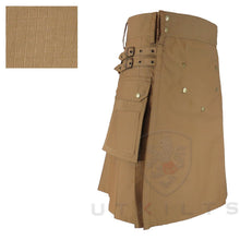 Load image into Gallery viewer, Utility Kilt – GlenTorin, Dark Khaki Ripstop

