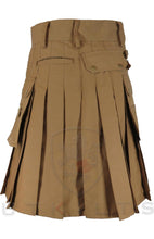 Load image into Gallery viewer, Utility Kilt – GlenTorin, Dark Khaki Ripstop
