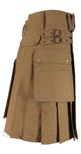 Load image into Gallery viewer, Utility Kilt – GlenTorin, Dark Khaki Ripstop
