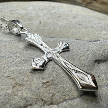 Load image into Gallery viewer, Kells Celtic Cross Necklace in Sterling Silver
