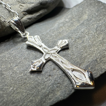 Load image into Gallery viewer, Kells Celtic Cross Necklace in Sterling Silver
