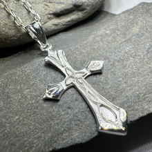 Load image into Gallery viewer, Kells Celtic Cross Necklace in Sterling Silver
