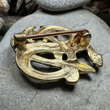 Load image into Gallery viewer, Bronze Viking Dragon Brooch - Bronze Historical Reproduction Pin
