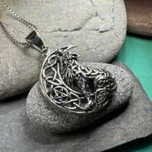 Load image into Gallery viewer, Mac Tíre Wolf Necklace in Sterling Silver
