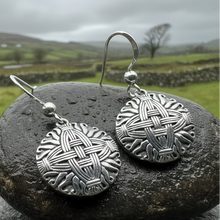 Load image into Gallery viewer, Irish Saint Bridgit's Cross Earrings in Sterling Silver
