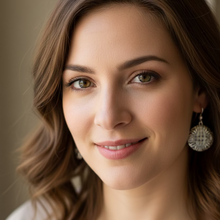 Load image into Gallery viewer, Irish Saint Bridgit's Cross Earrings in Sterling Silver
