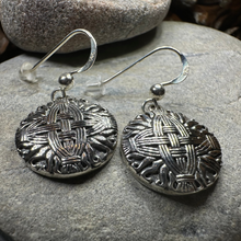Load image into Gallery viewer, Irish Saint Bridgit's Cross Earrings in Sterling Silver

